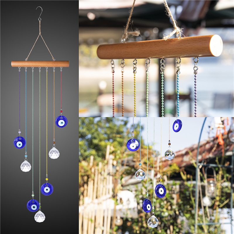 Crystal Evil Eye Wind Chime Crystal Evil Eye Wind Chime