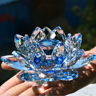 Crystal Flowers Glass Lotus