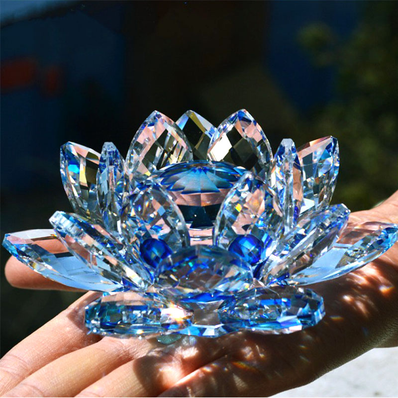 Crystal Flowers Glass Lotus