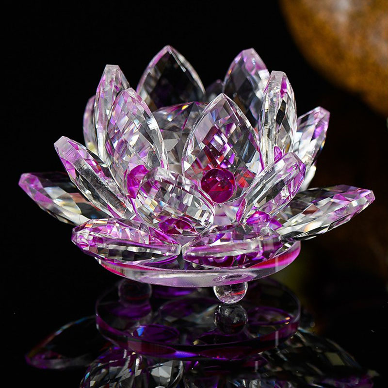 Crystal Flowers Glass Lotus