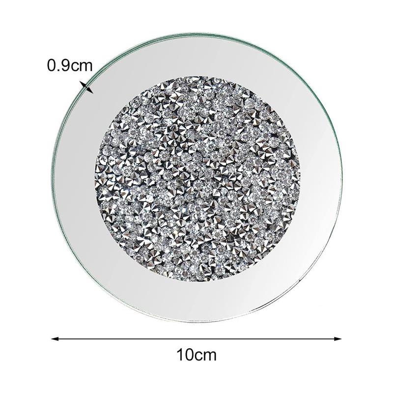 Crystal Glass Mirrored Coasters (4pcs) Crystal Glass Mirrored Coasters (4pcs)