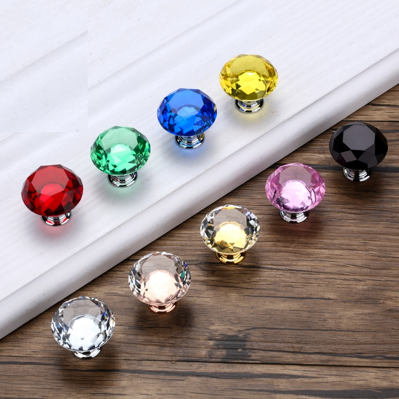 Crystal Knob Cabinet Handle Decor