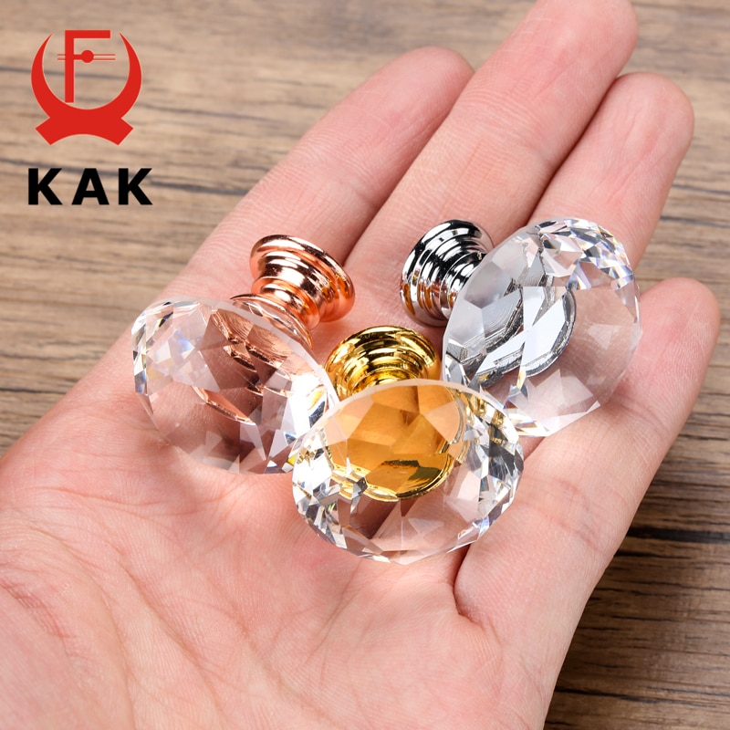 Crystal Knob Cabinet Handle Decor