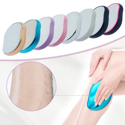Crystal Painless Physical Hair Removal Eraser Glass Hair Remover Epilator Safe Easy Cleaning Reusable Body Care Crystal Painless Physical Hair Removal Eraser Glass Hair Remover Epilator Safe Easy Cleaning Reusable Body Care