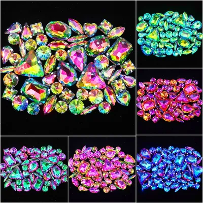 Crystal Rhinestones Flatback Jewels 50pcs/pack Crystal Rhinestones Flatback Jewels 50pcs/pack