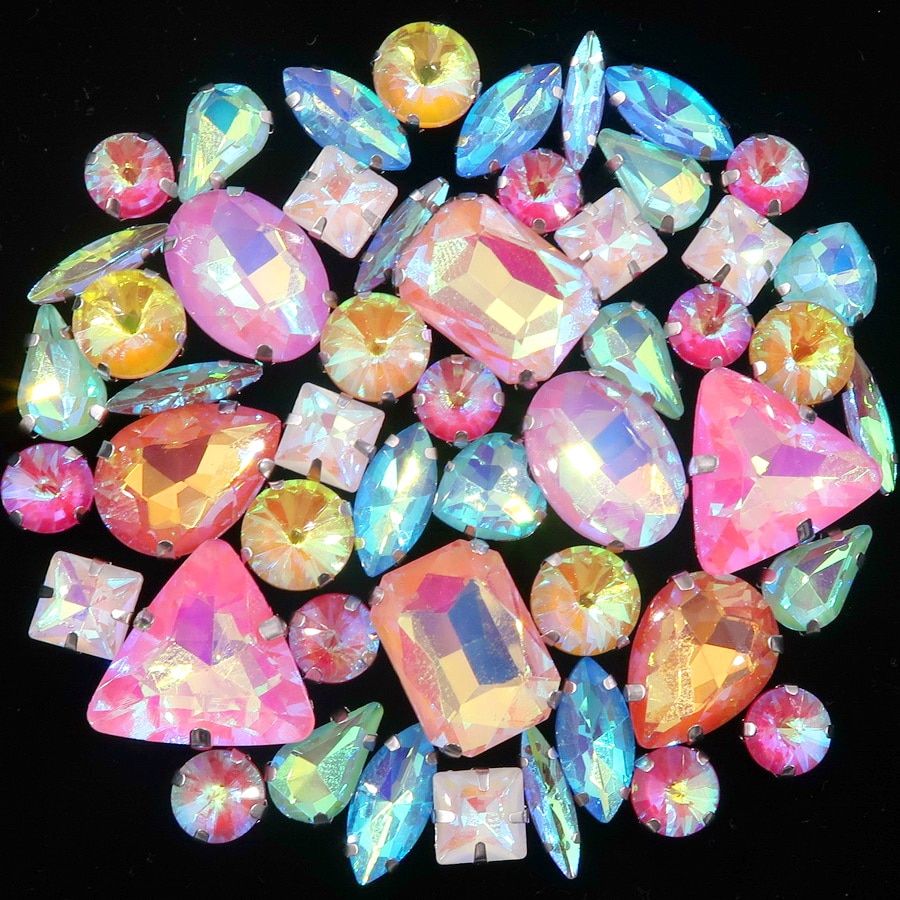 Crystal Rhinestones Flatback Jewels 50pcs/pack Crystal Rhinestones Flatback Jewels 50pcs/pack
