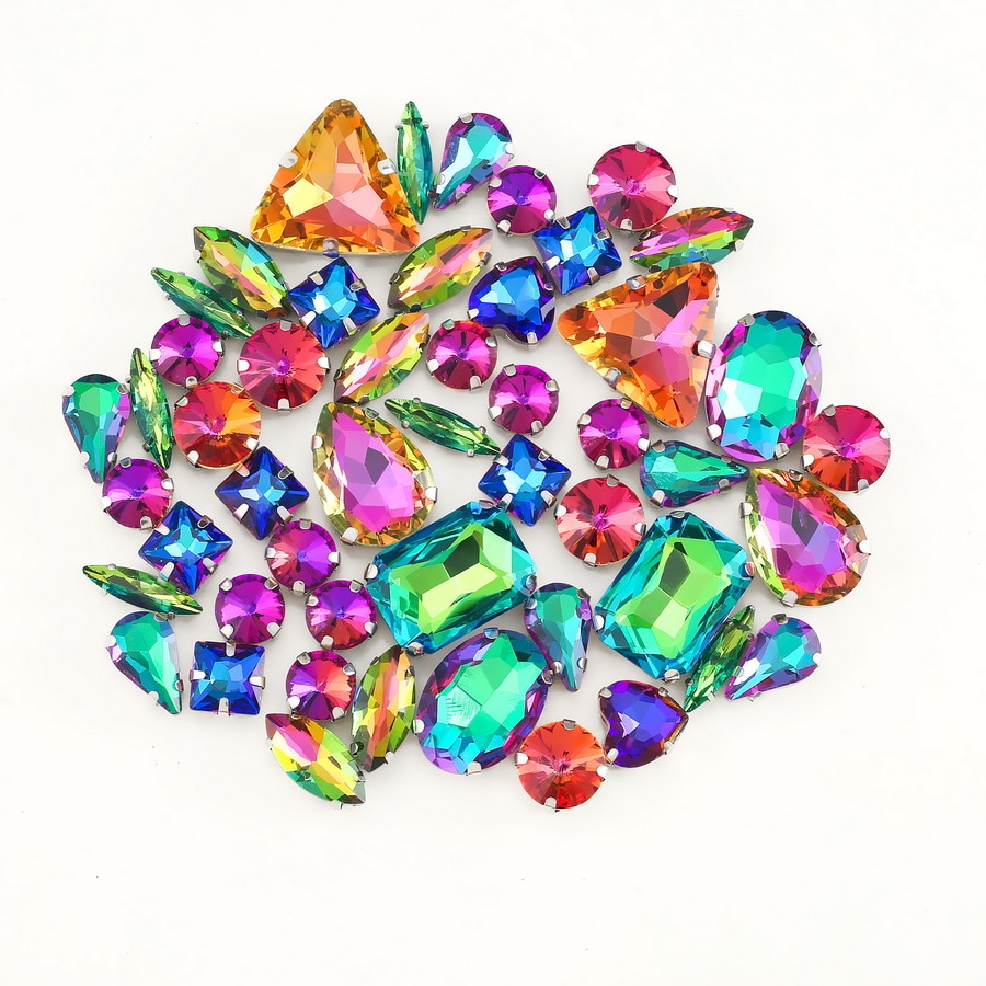 Crystal Rhinestones Flatback Jewels 50pcs/pack Crystal Rhinestones Flatback Jewels 50pcs/pack