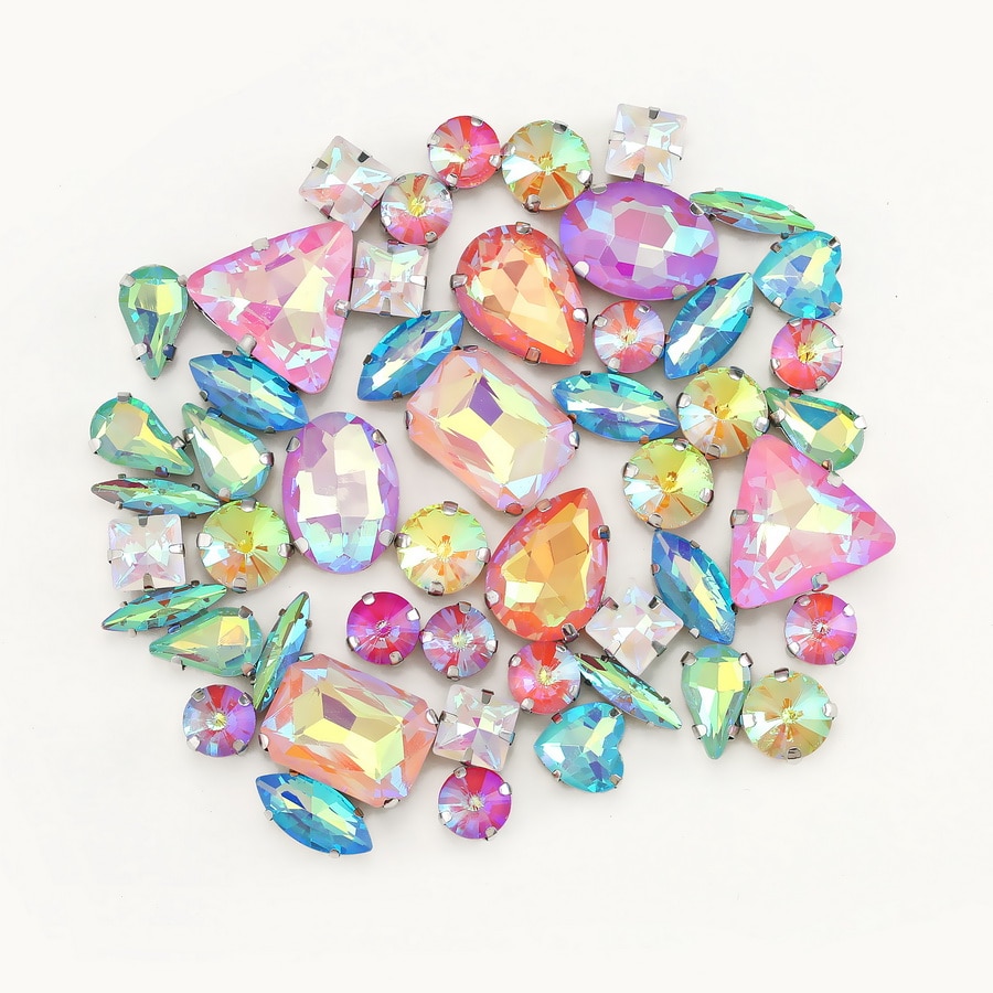 Crystal Rhinestones Flatback Jewels 50pcs/pack Crystal Rhinestones Flatback Jewels 50pcs/pack