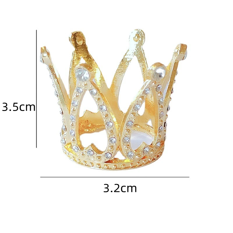 Crystal Studded Mini Crown Cake Topper Crystal Studded Mini Crown Cake Topper