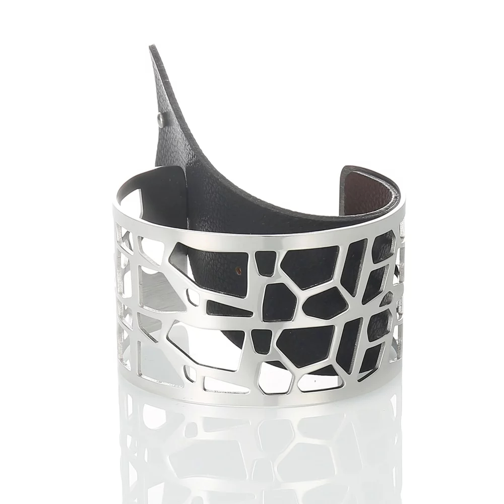 Cuff Bracelets Reversible Leather Bangles Cuff Bracelets Reversible Leather Bangles
