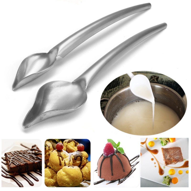 Culinary Sauce Spoon for Dish Presentation (2 pcs)