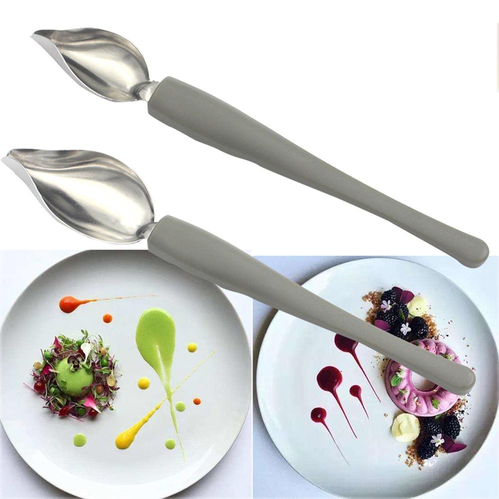 Culinary Sauce Spoon for Dish Presentation (2 pcs)