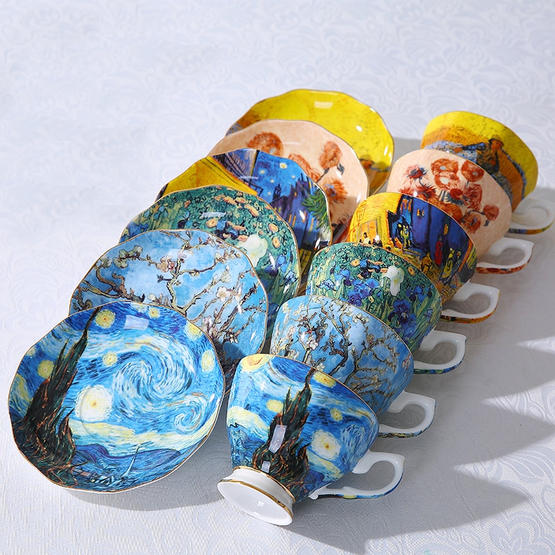 Cup and Saucer Set with Teaspoon