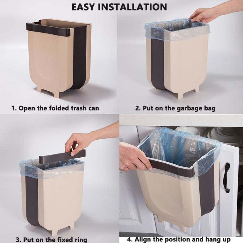 Cupboard Bin Foldable Trash Can Cupboard Bin Foldable Trash Can