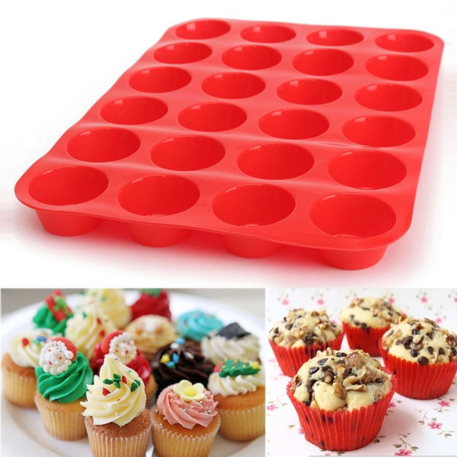 Cupcake Pan 24-Cavity Silicone Mold Cupcake Pan 24-Cavity Silicone Mold