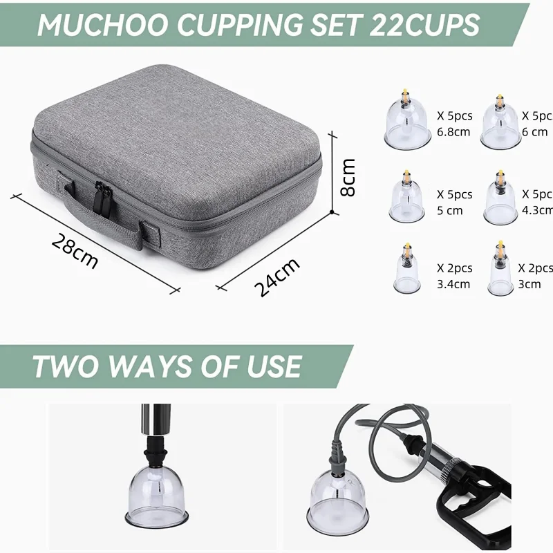Cupping Therapy Set Vacuum Cupping Set Suction Cups Massage Physiotherapy Jars Chinese Medicine Anti Cellulite For Body Cupping Therapy Set Vacuum Cupping Set Suction Cups Massage Physiotherapy Jars Chinese Medicine Anti Cellulite For Body