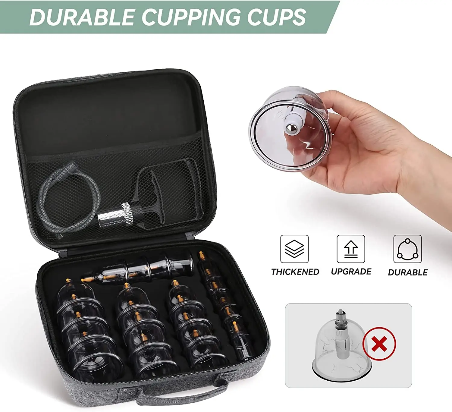 Cupping Therapy Set Vacuum Cupping Set Suction Cups Massage Physiotherapy Jars Chinese Medicine Anti Cellulite For Body Cupping Therapy Set Vacuum Cupping Set Suction Cups Massage Physiotherapy Jars Chinese Medicine Anti Cellulite For Body