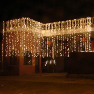 Curtain Christmas Lights 8 Modes Control Curtain Christmas Lights 8 Modes Control