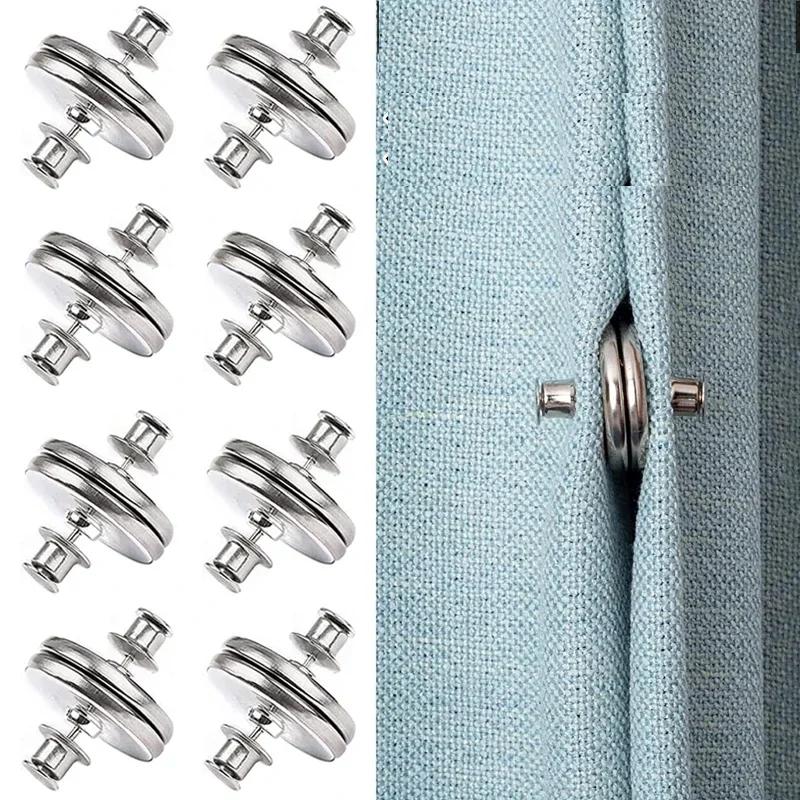 Curtain Magnetic Button Detachable Curtain Fix Fastener Clip Prevent Light Adjustment Window Screen Close Magnet Buckle Curtain Magnetic Button Detachable Curtain Fix Fastener Clip Prevent Light Adjustment Window Screen Close Magnet Buckle