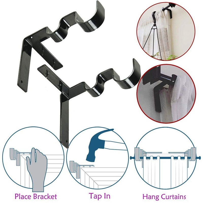 Curtain Rod Brackets Window Pairs Curtain Rod Brackets Window Pairs