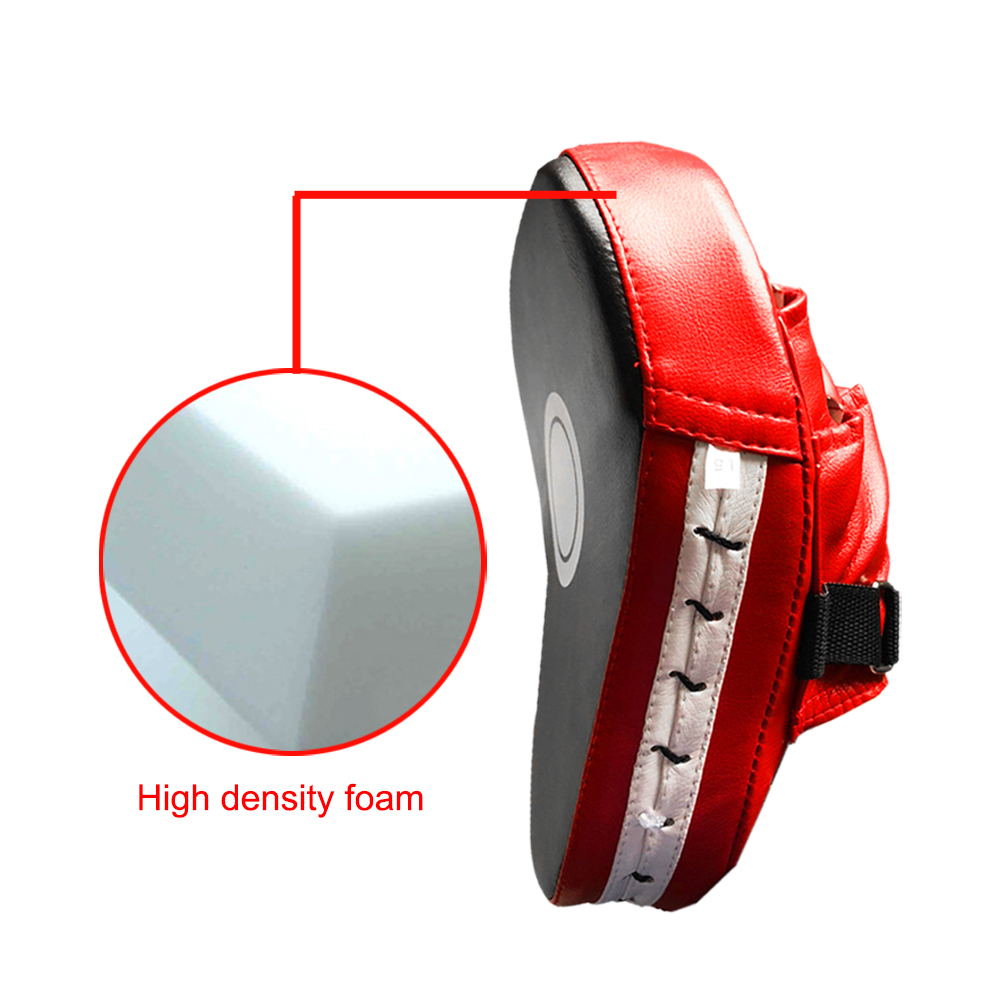 Curved Boxing Muay Thai Hand Target Sanda Training Thickened Earthquake-resistant Curved Baffle PU Leather 5-finger