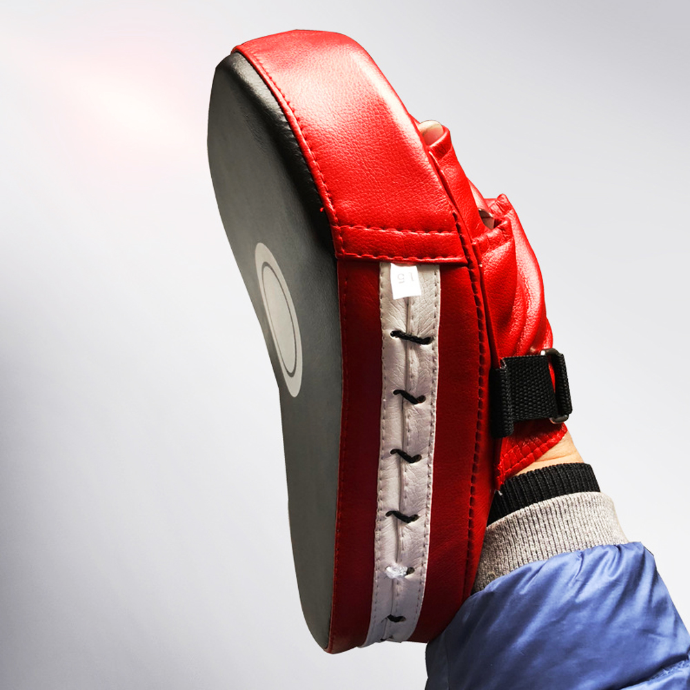 Curved Boxing Muay Thai Hand Target Sanda Training Thickened Earthquake-resistant Curved Baffle PU Leather 5-finger