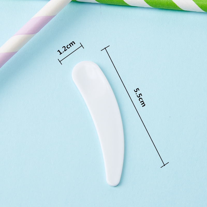 Curved Cosmetic Spatula Makeup Spoon (10 pcs)