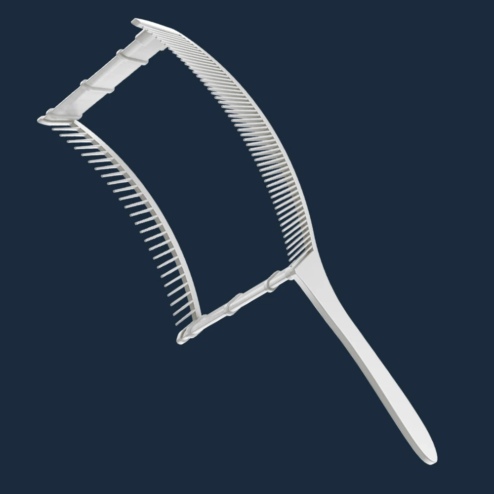 Curved Positioning Comb Heat-resistant Haircut Clipper Blending Comb For Professional Salon Barber Hairdresser Tools Curved Positioning Comb Heat-resistant Haircut Clipper Blending Comb For Professional Salon Barber Hairdresser Tools