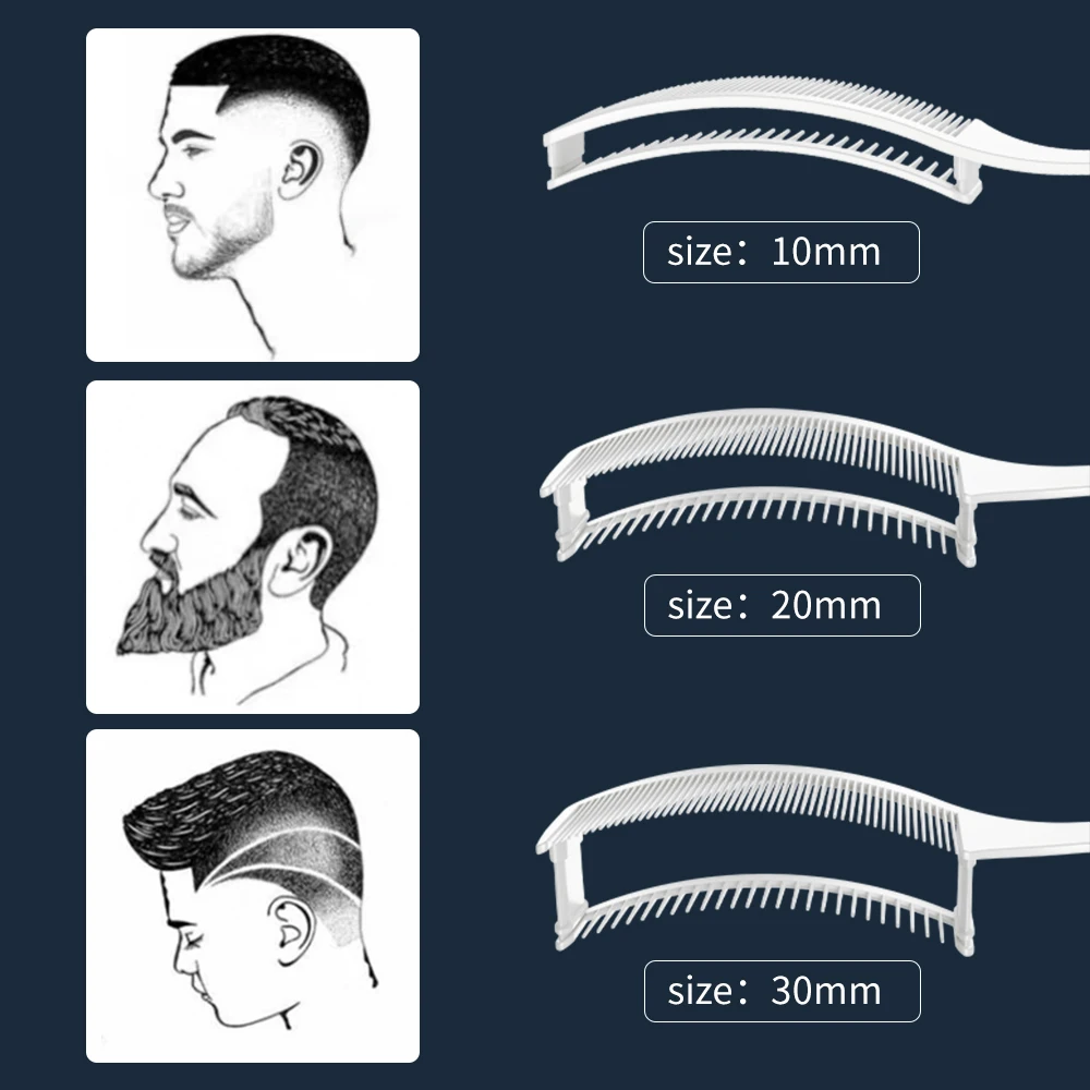 Curved Positioning Comb Heat-resistant Haircut Clipper Blending Comb For Professional Salon Barber Hairdresser Tools Curved Positioning Comb Heat-resistant Haircut Clipper Blending Comb For Professional Salon Barber Hairdresser Tools