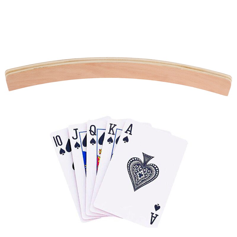 Curved Wooden Playing Cards Holder Curved Wooden Playing Cards Holder