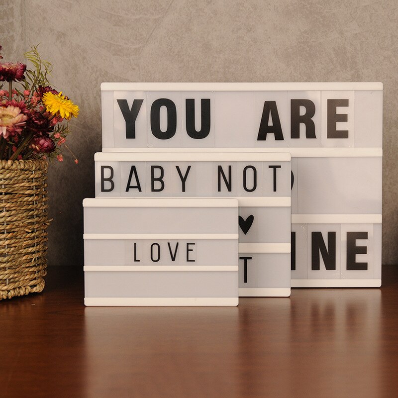 Customizable Letter Light Box