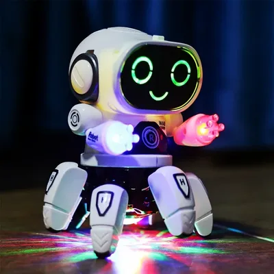Cute 6-Claw LED Light Musical Dancing Robot: An Educational and Interactive Toy for Kids Cute 6-Claw LED Light Musical Dancing Robot: An Educational and Interactive Toy for Kids