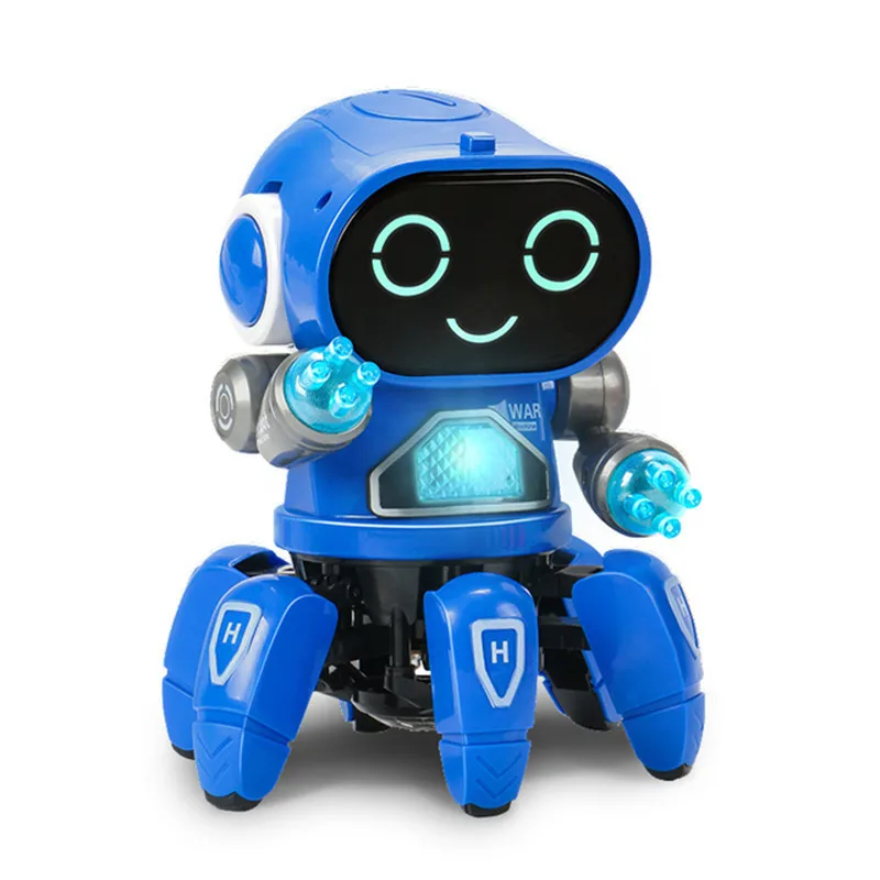 Cute 6-Claw LED Light Musical Dancing Robot: An Educational and Interactive Toy for Kids Cute 6-Claw LED Light Musical Dancing Robot: An Educational and Interactive Toy for Kids
