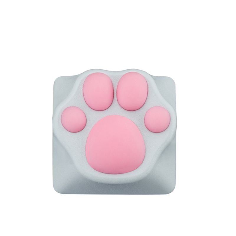 Cute ABS Silicone Cat Paw Keycap