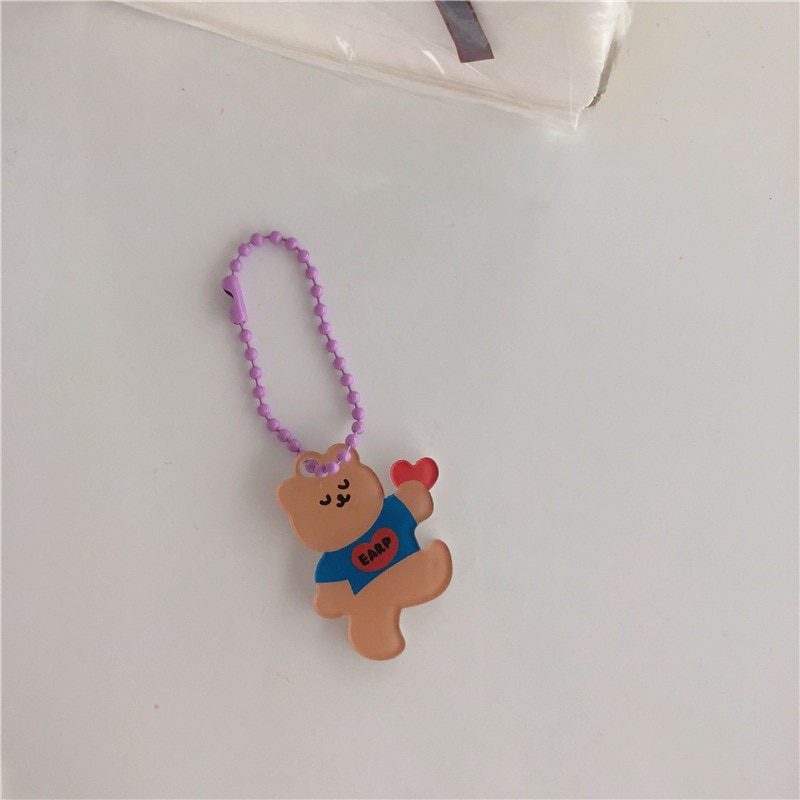 Cute Acrylic Cartoon Bear Keychain Cute Acrylic Cartoon Bear Keychain