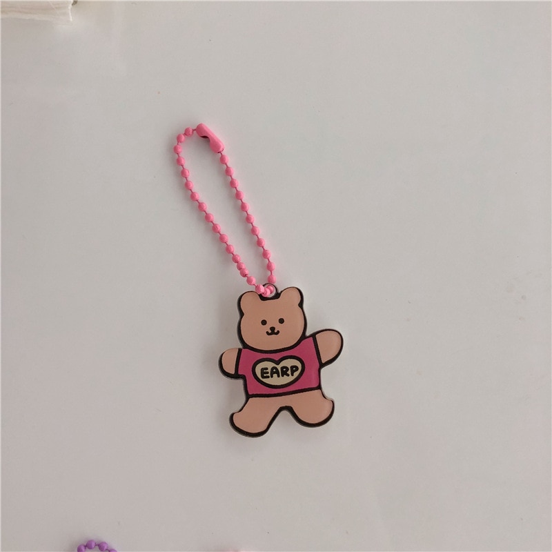 Cute Acrylic Cartoon Bear Keychain Cute Acrylic Cartoon Bear Keychain
