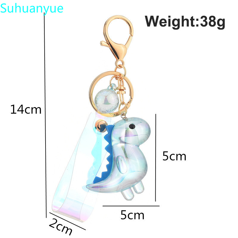 Cute Acrylic Dinosaur Keychain