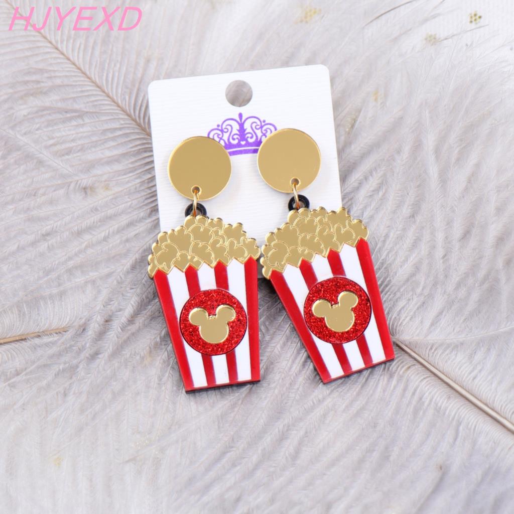 Cute Acrylic Stud Popcorn Earrings Cute Acrylic Stud Popcorn Earrings