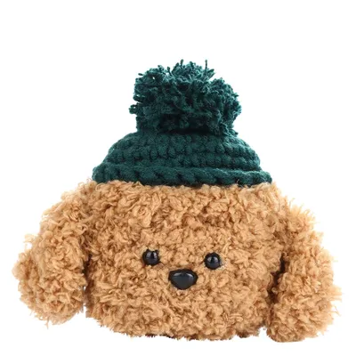 Cute Airpod Case Cover Knitted Dog Plush Cute Airpod Case Cover Knitted Dog Plush