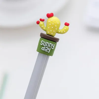 Cute and Colorful Cactus Gel Pens