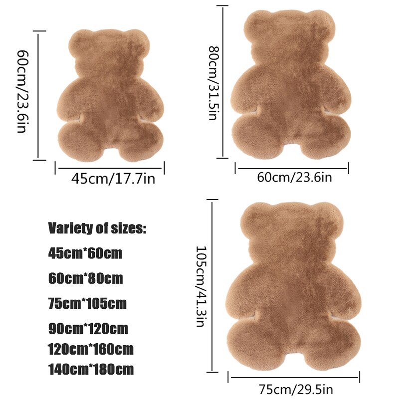 Cute and Cozy Bear Shaped Rug Cute and Cozy Bear Shaped Rug