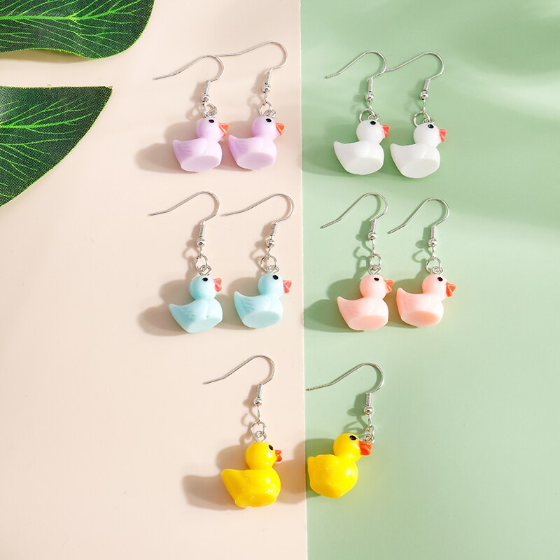 Cute Animal Dangle Duck Earrings Cute Animal Dangle Duck Earrings