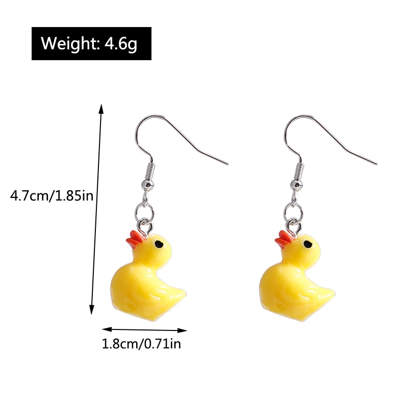 Cute Animal Dangle Duck Earrings Cute Animal Dangle Duck Earrings