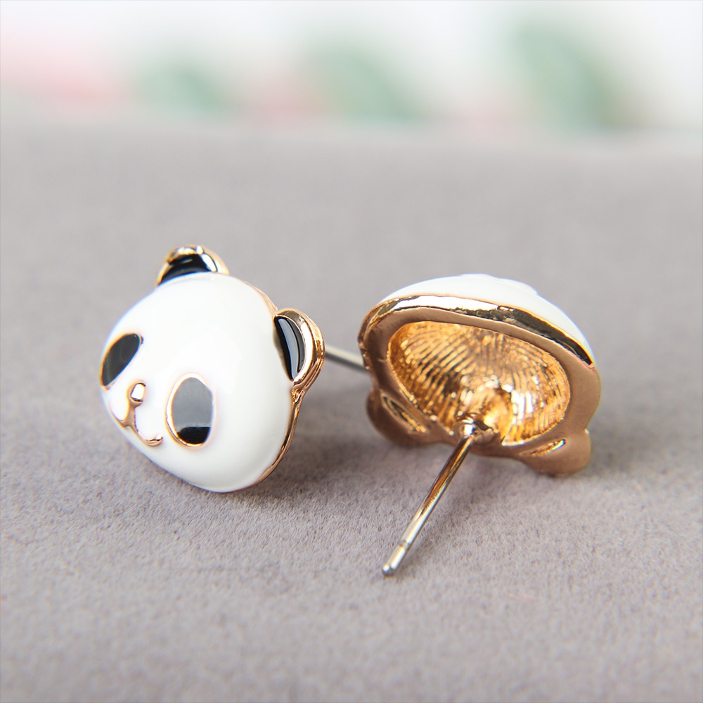 Cute Animal Shape Stud Panda Earrings Cute Animal Shape Stud Panda Earrings