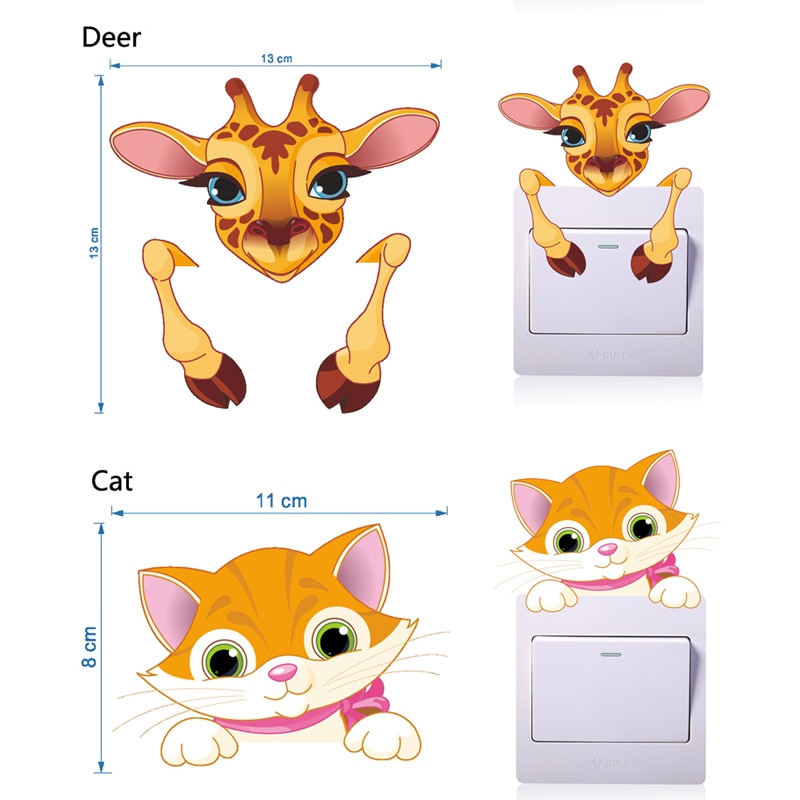 Cute Animal Sticker for Light Switch