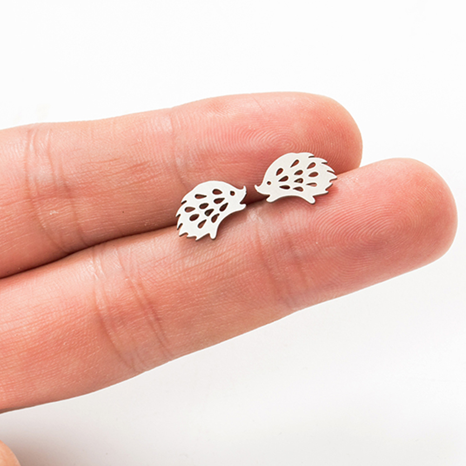 Cute Animal Studs Hedgehog Earrings