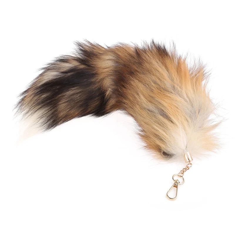 Cute Animal Tail Keychain Personalized Fur Pendant Key Chain Bags Charm Keys Holder Keyring Gift for Women Girl