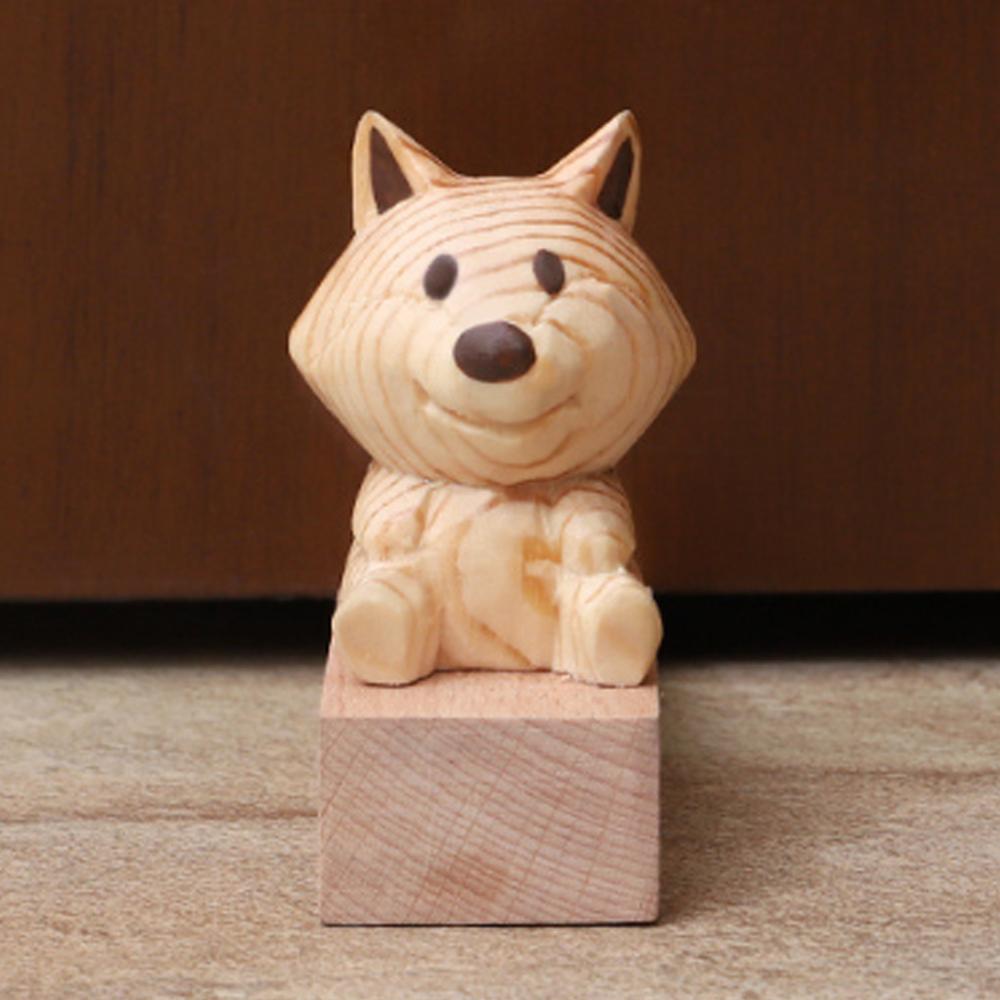 Cute Animal Wooden Door Stopper