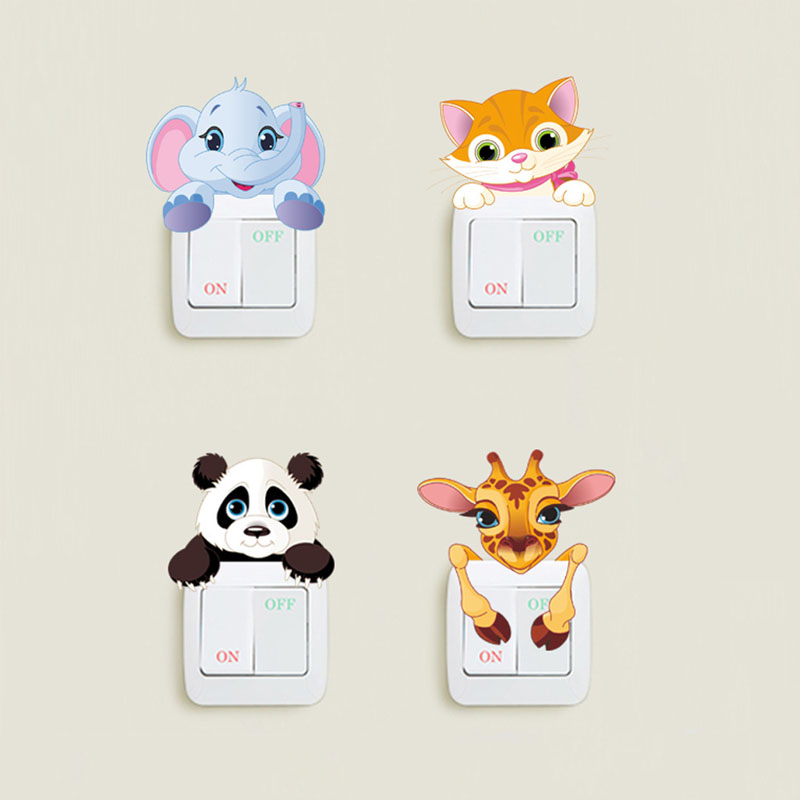 Cute Animals Decal for Light Switch