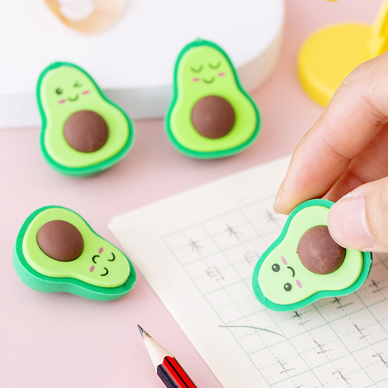 Cute Avocado Eraser Children School Supply Cute Avocado Eraser Children School Supply